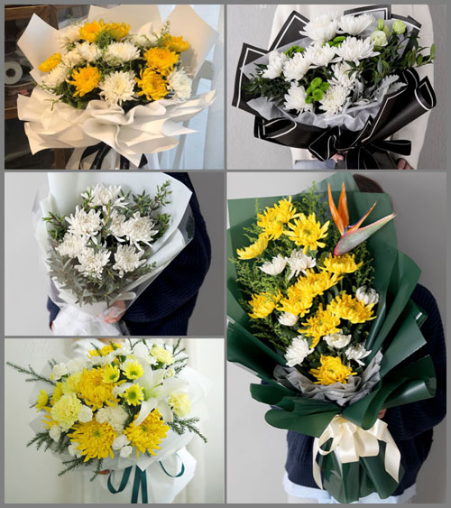 四川成都崇州市怀远镇洄澜社区白事花束代送